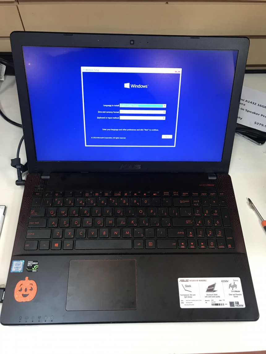 Asus K550V Laptop Repair Hard Drive Replacement MT Systems